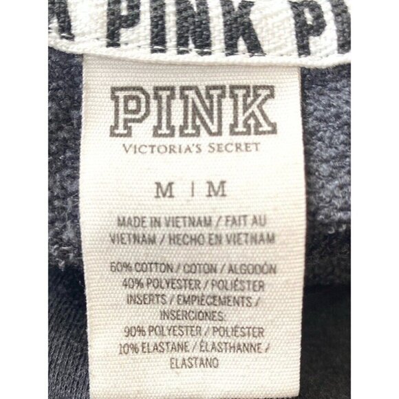 Victorias Secret PINK Grey & Blue Cowl Neck Pullover Sweater Size M Medium - Picture 6 of 8